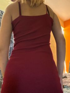 Cute maroon Mini Dress