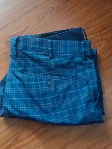 Blue Colour Formal Trouser
