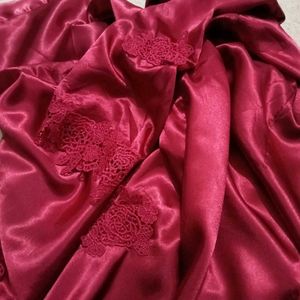 Silky Pink Robe