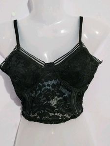 BLACK CORSET TOP