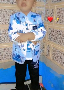 Boys' Stylish Printed Shirt Set