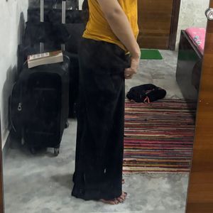 Bottom Wear :Black Palazzo Pants
