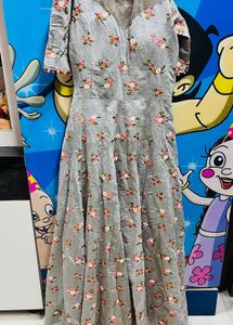 Full Embroidered Gown