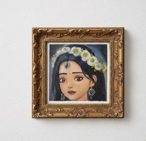 Radha Krishna oil painting canvas Artwork