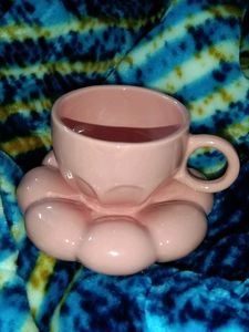 Pink Flower Cup and Saucer