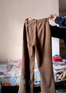 Brown Wide Leg Trousers