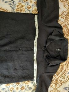 Black Crop Shirt