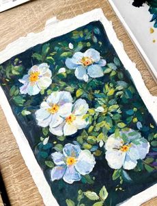 Cherokee Gouache Painting