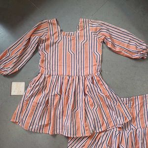 Peach Colour Dhoti Suit