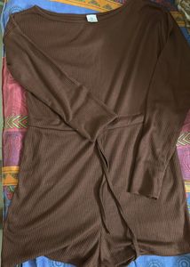 Cute Brown Romper