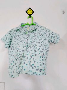 Floral Print Short Sleeve Shirt