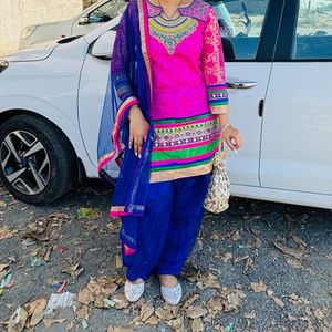 Pink Embroidered Kurta set