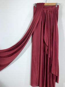 Red Ruched Bandeau Top