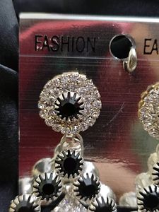 Black And White Earring