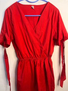 🍒 Cherry Red Playsuit