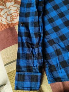 Blue &amp; Black Checkered Shirt