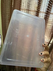 10 plastic Storage Box (Clear, 12.75 x 8
