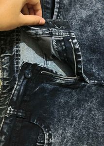 Acid Wash Denim Shorts