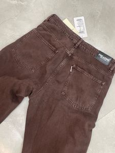 FREAKINS Brown Baggy Jeans