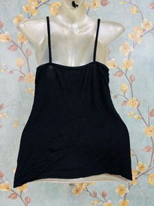 Black Embroidered Cami