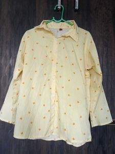 Yellow Shirt With Heart Print 💓✨
