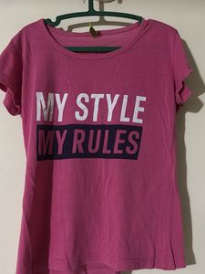 Pink Graphic Tee