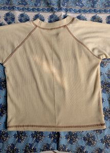 Biege Crop Top