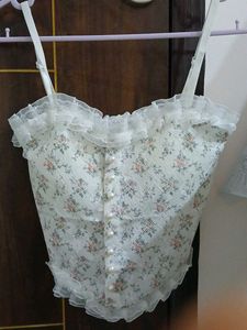 Floral Lace Corset Top