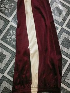 Maroon baggy Track Pants