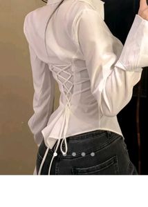 Stylish White Corset Shirt