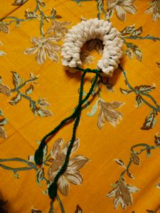 Handmade crochet gajra 🤍🎀