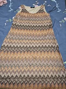 Zig-Zag Pattern Tank Dress