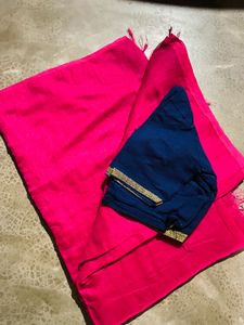 Daily Wear Saree❤️ With Blause