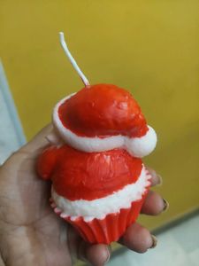 Festive Santa Claus Candle