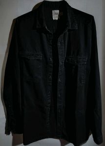 Zara Black Button-Down Shirt