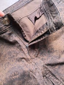 Paisley Print New Pants &amp; Belt