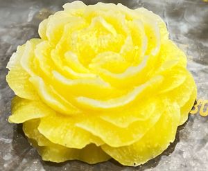 Yellow Rose Decorative Candle