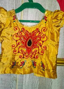 A Violet Lehanga With Beautiful Cream Jacket