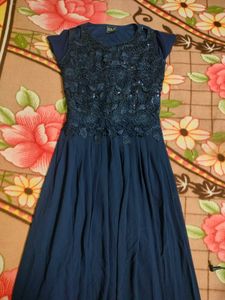 Navy Blue Party Gown