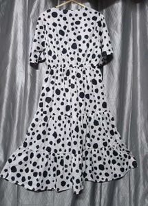 Chic Polka Dot Midi Dress