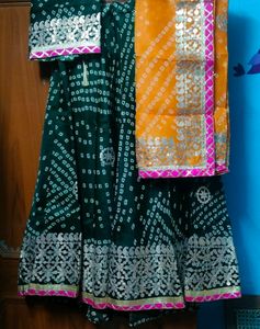 Beautiful Gota Patti Chunari Lehenga Choli Set