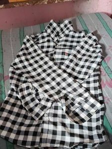 Checked Shirt m size used