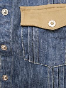 Sleeveless Denim Button-Up Top