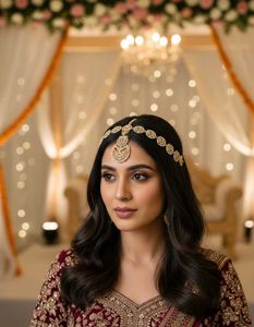 Elegant Gold-Toned Maang Tikka