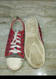 Cute Cherry Print Sneakers