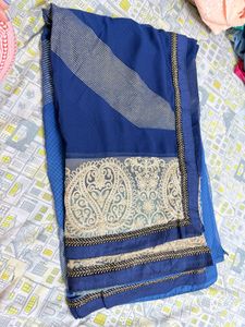 Elegant Blue Saree