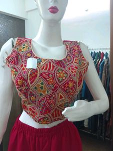 Party Wear Choli Plazzo Shrug Set