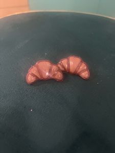 Handmade Croissant earrings