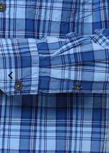Blue Checked Casual Shirt From Indian Terrain