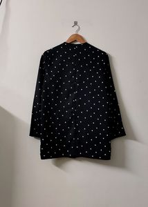 GGOO black and cream polka dots spring/summer jacket